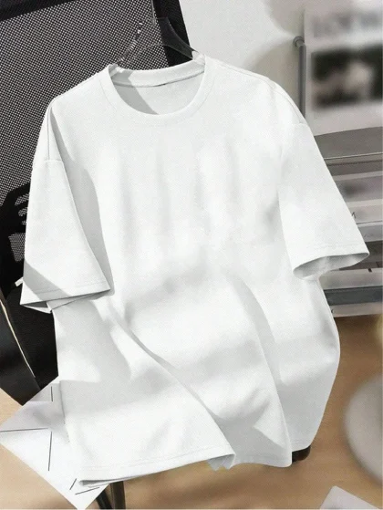 DropShoulders Solid (White)