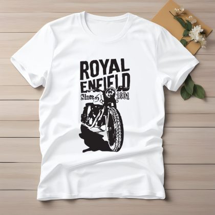 Half Sleeve t-shirt print (Royal Enfield)